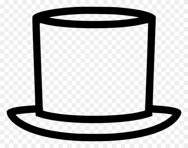 Цилиндр шляпа контур