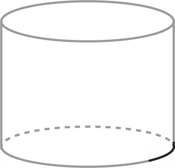 Цилиндр фигура контур