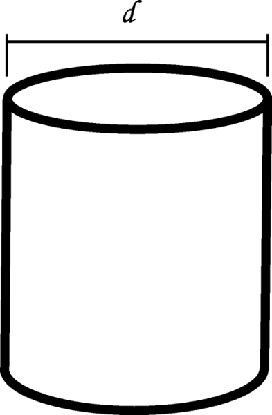 Цилиндр фигура контур