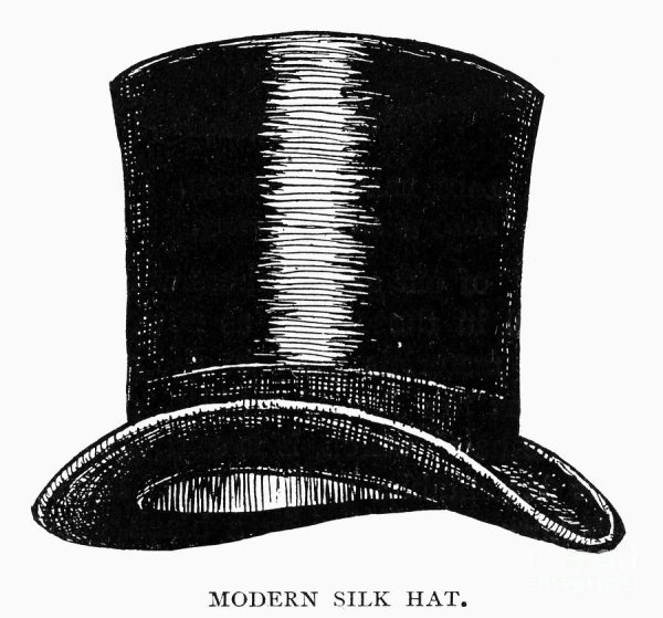 Шляпы цилиндр 19 век и трость