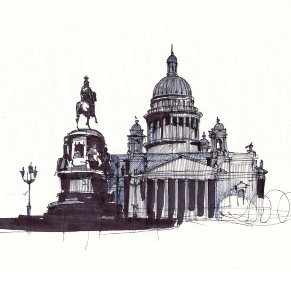 Исаакиевский собор набросок