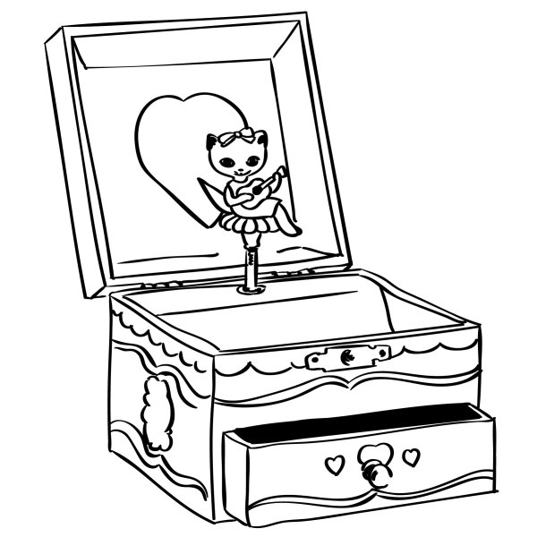 Шкатулка раскраска