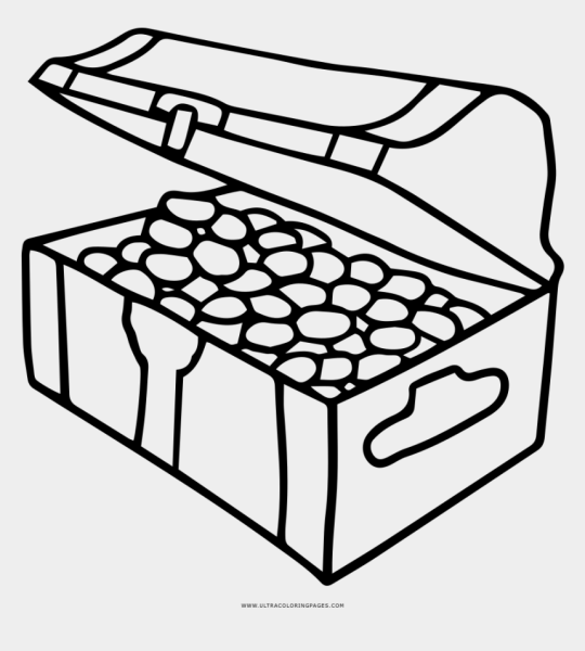 Сундук раскраска для детей