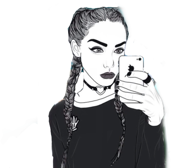 Раскраски девушки в стиле арт