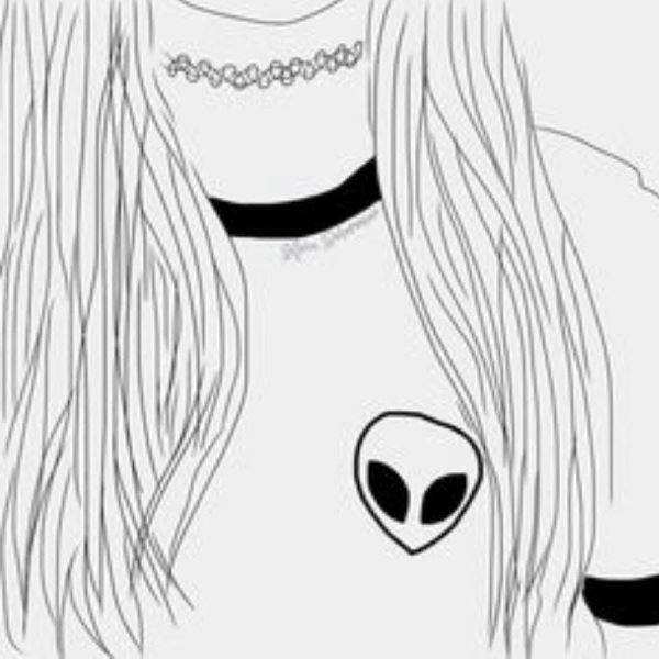 Белые рисунки девушек