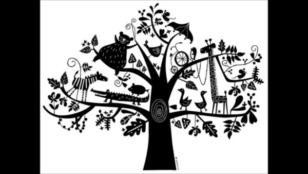 Сказочное дерево вектор