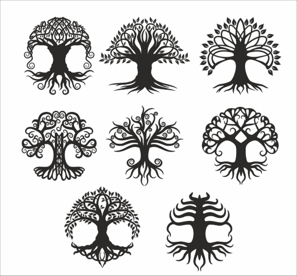 Стилизованные деревья