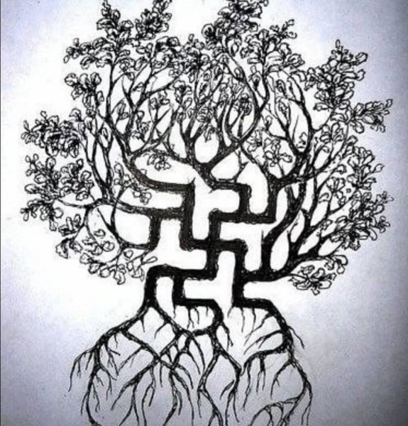 Мировое Древо славян тату