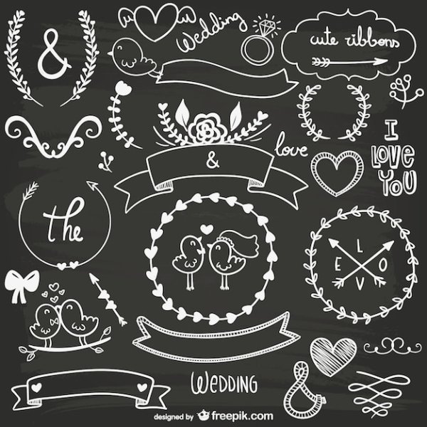 Элементы для меловой доски