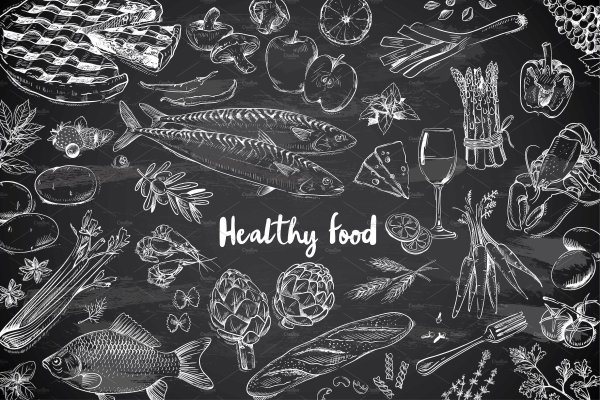 Рыба на грифельной доске