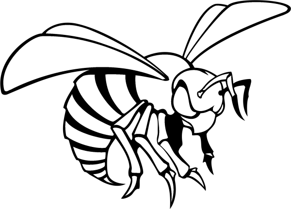 Оса для раскрашивания детям