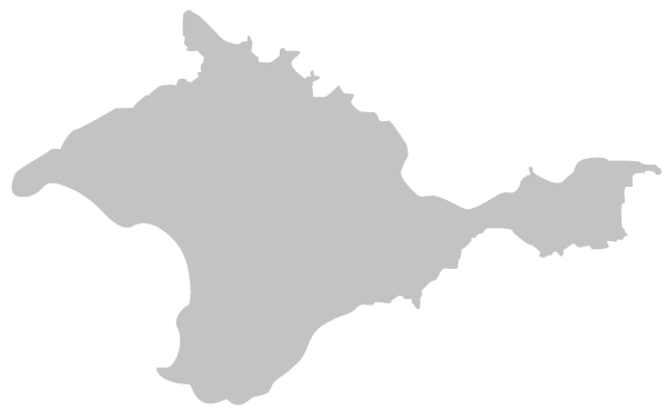 Контур полуострова Крым