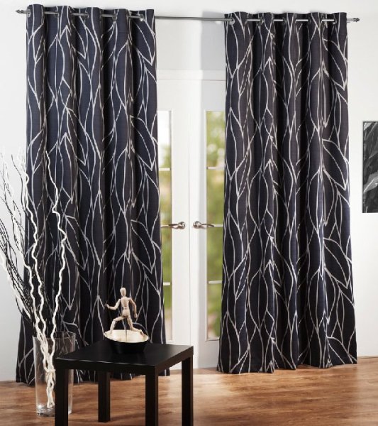 Черно белые шторы