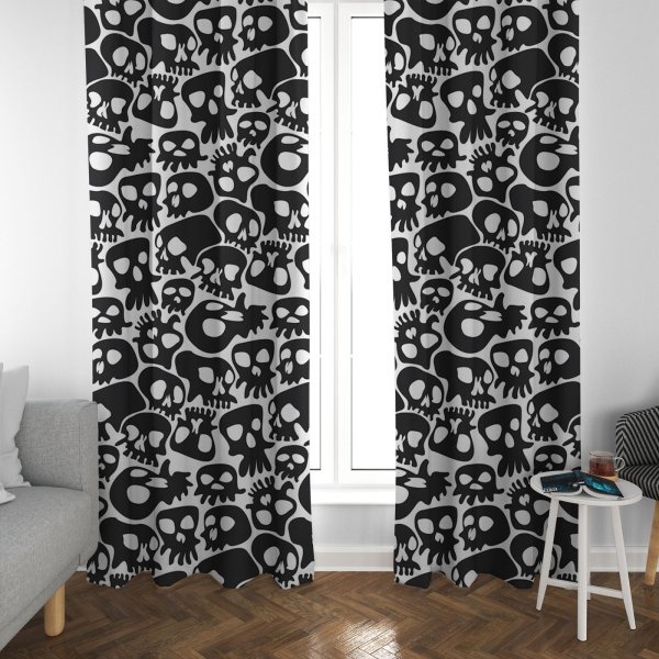 Черно белые шторы