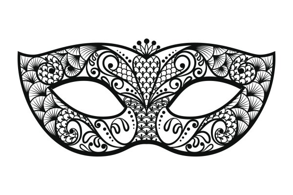 Макет маски для лица