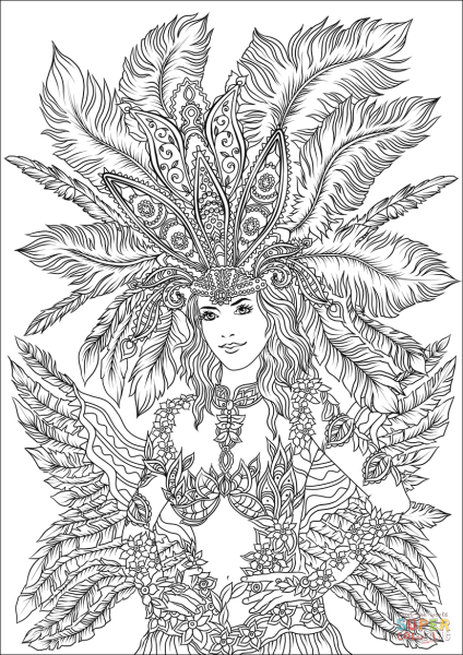 Раскраска карнавал