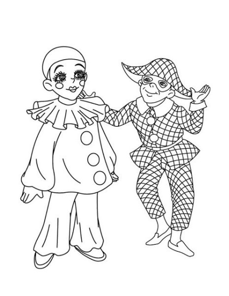 Театр раскраска