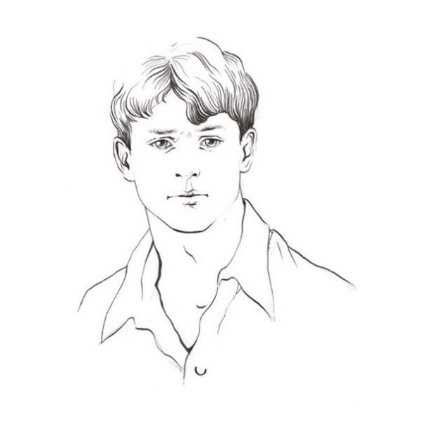 Есенин портрет рисунок