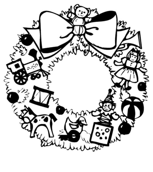 Новогодние Стикеры чб