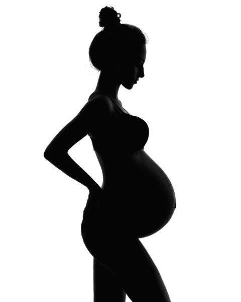Силуэт беременной женщины