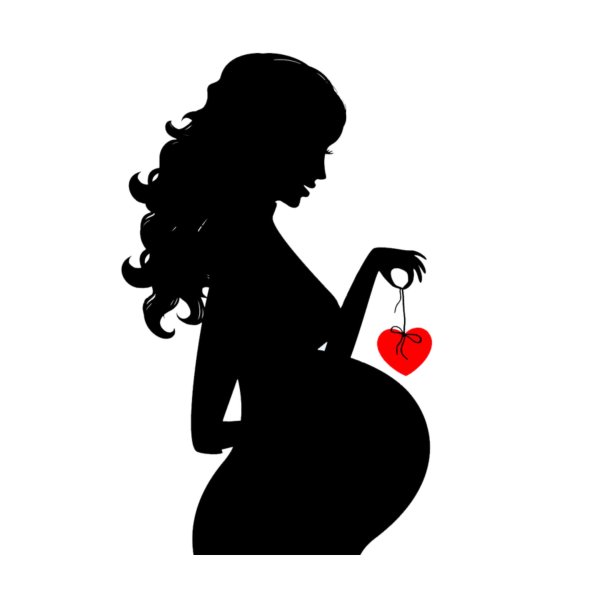 Беременная силуэт