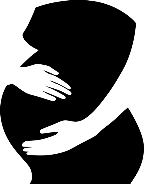 Беременная силуэт