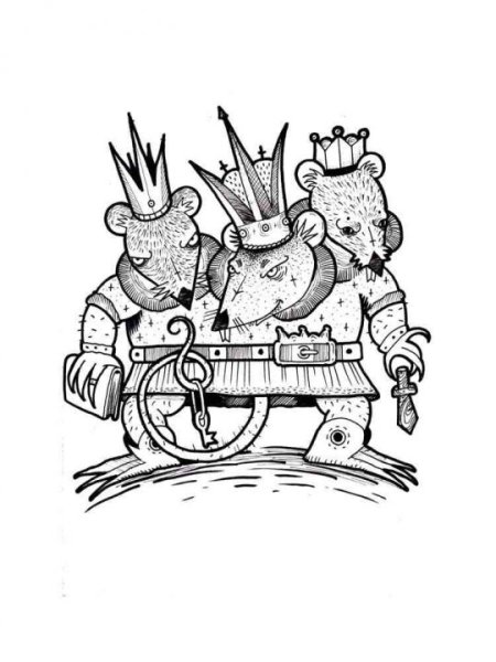 Раскраска Щелкунчика из сказки Щелкунчик и мышиный Король