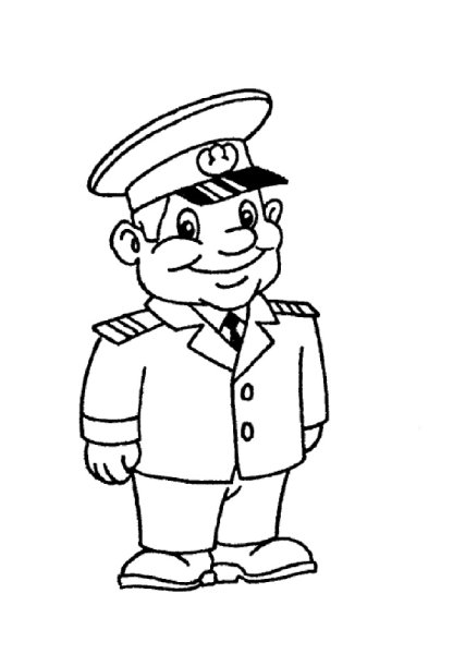 Раскраска милиционер