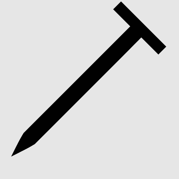 Нарисовать гвоздь