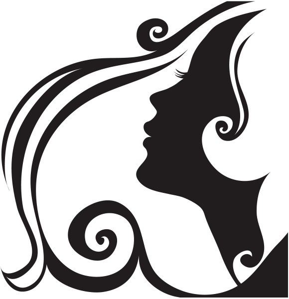 Силуэт женского лица