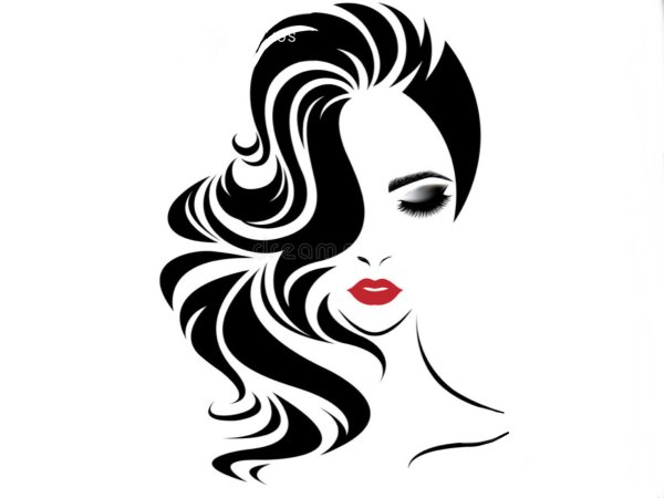 Силуэт женской прически