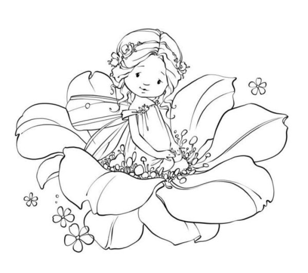 Раскраска "феечки"