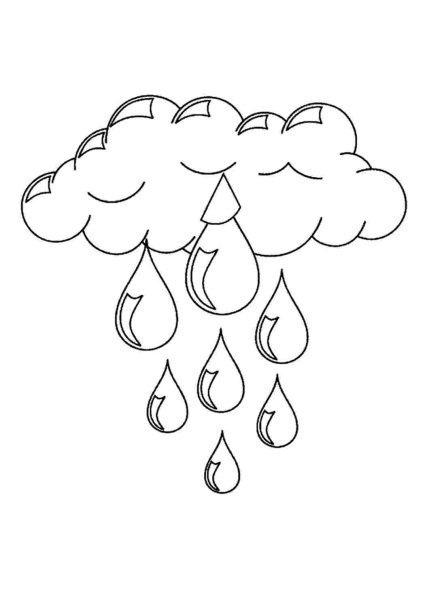 Раскраска явления природы для детей