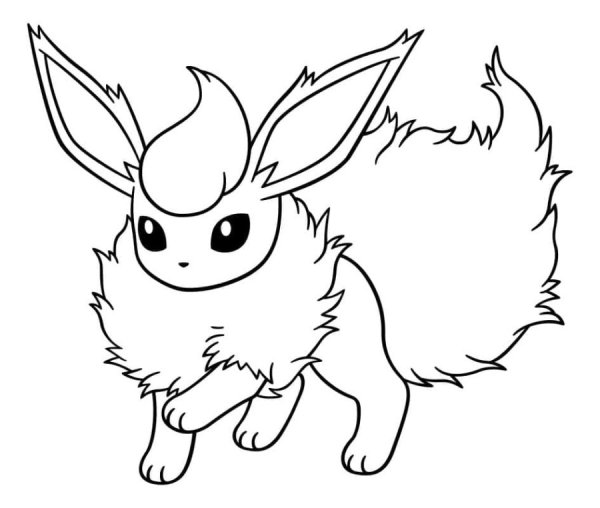 Покемон иви разукрашка