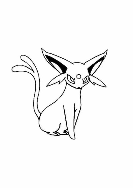 Раскраска покемон Эспион