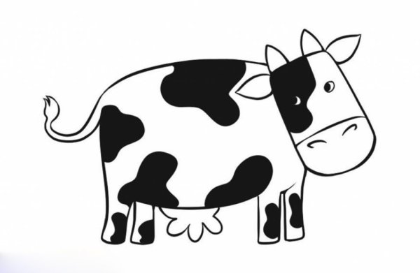 Коровка для рисования