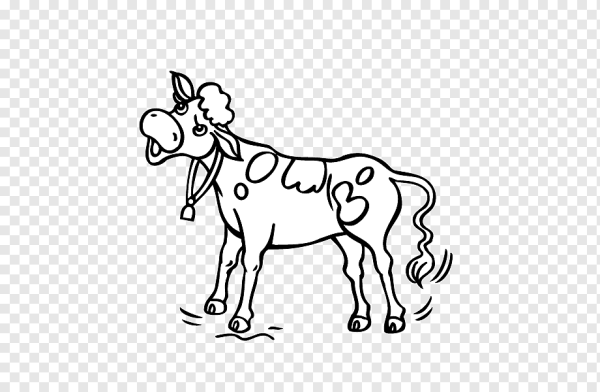 Трафарет коровы