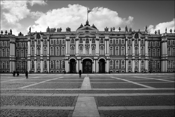 Зимний дворец Санкт-Петербург чб