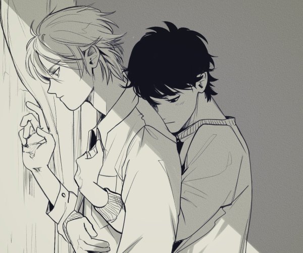 Эш Линкс и Эйджи черно белый