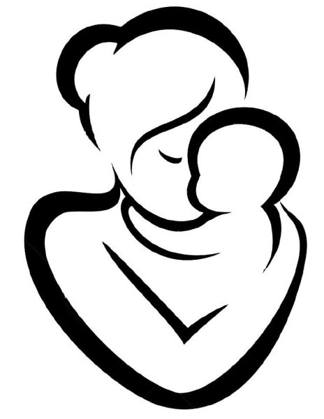 Иконка мама с ребенком