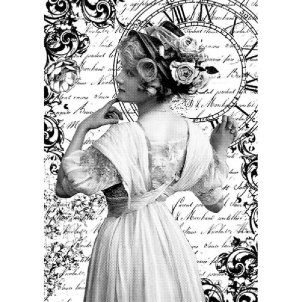 Для декупажа черно белые