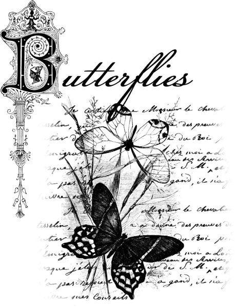 Декупажные карты черно белые