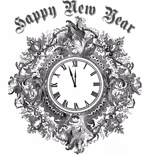 Новогодний монохром для декупажа