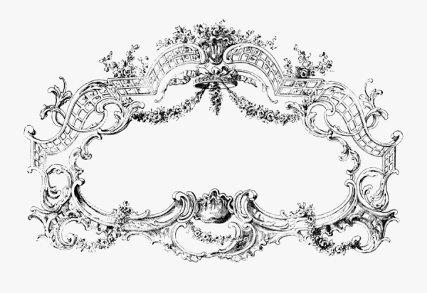 Монохромный орнамент для декупажа