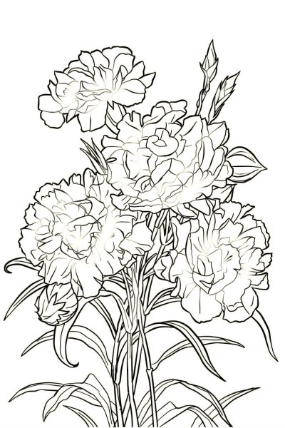 Георгиевская лента с гвоздикой