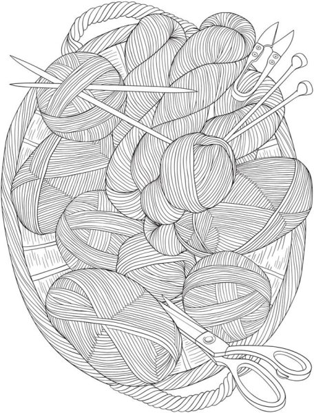 Рукоделие раскраска