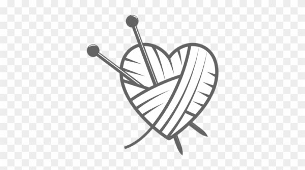 Клубок со спицами вектор