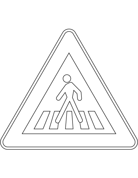 Знаки дорожного движения раскраска