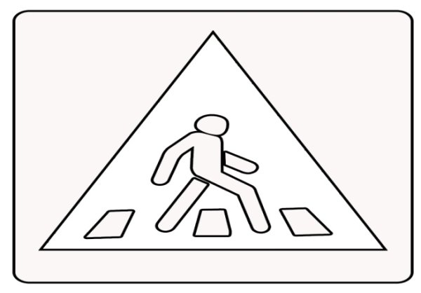 Дорожные знаки для раскрашивания пешеходный переход