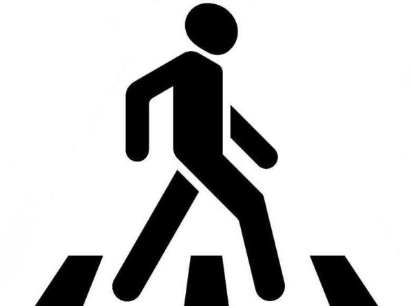 Трафарет пешеходный переход